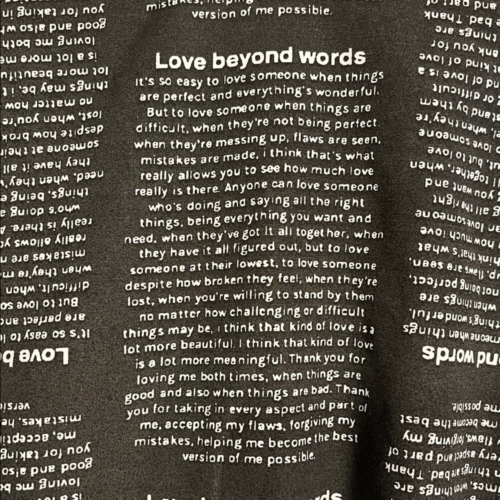 Spoon Love Beyond Words Novel Text Print Button Front Shirt Dress 1X - Picture 4 of 7